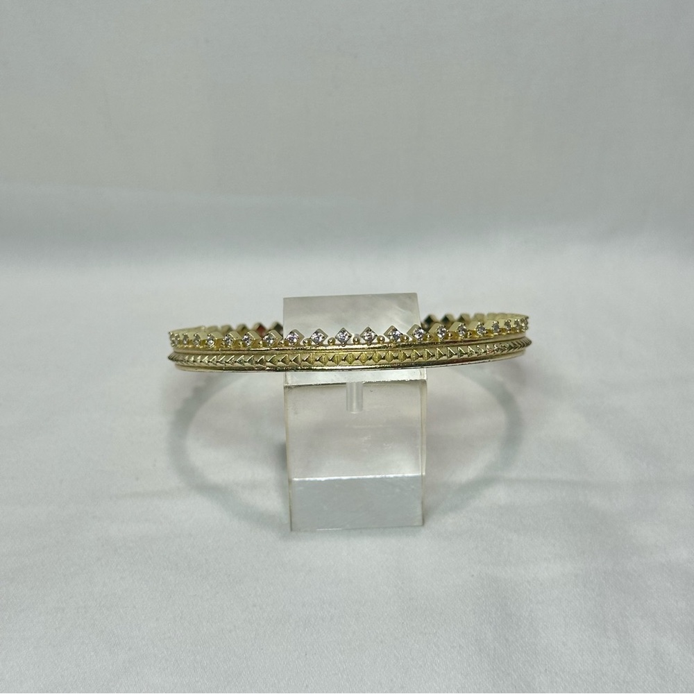 Kendra Scott Gold Crown Bangle Bracelet